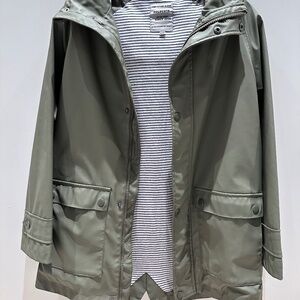 Boy Lined Rain Coat Jackets with Hood Weatherproof and Windproof